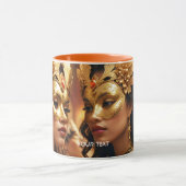 Fantasy Niedlich Two Mask Ladys Tasse (Zentrum)