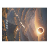 Fantasy Niedlich Valley Solar Eclipse Tischdecke (Vorderseite (Horizontal))