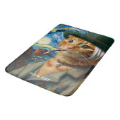 Fantasy Niedlich Van Gogh Hat Badematte (Schrägansicht)