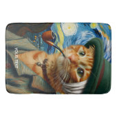 Fantasy Niedlich Van Gogh Hat Badematte (Vorderseite)