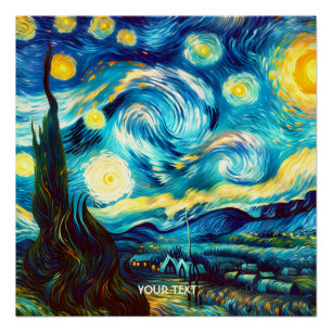 Fantasy Niedlich Van Gogh Inspiriert Poster