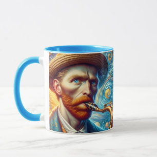 Fantasy Niedlich Van Gogh Saxophon Tasse