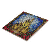 Fantasy Niedlich verkleidete Glasburg Fliese (Seite)
