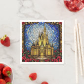 Fantasy Niedlich verkleidete Glasburg Serviette (Beispiel)