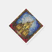 Fantasy Niedlich verkleidete Glasburg Serviette (Ecke)
