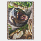 Fantasy Niedlich Very Angry Sloth Decke (Vorderseite Vertikal)