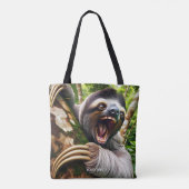 Fantasy Niedlich Very Angry Sloth Tasche (Rückseite)