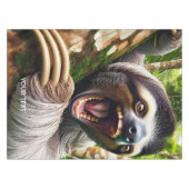 Fantasy Niedlich Very Angry Sloth Tischdecke (Vorderseite (Horizontal))
