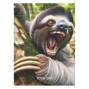 Fantasy Niedlich Very Angry Sloth Tischdecke