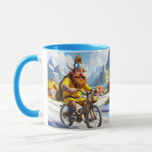 Fantasy Niedlich Viking Village Bike Tasse