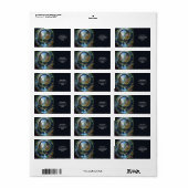 Fantasy Niedlich Village Tiny City Adressaufkleber (Vorne)