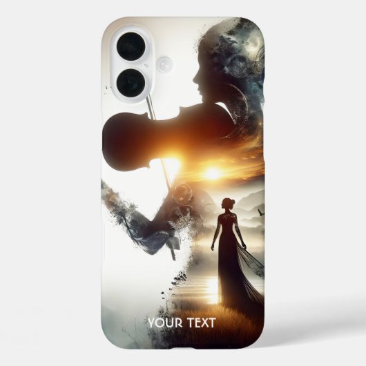 Fantasy Niedlich Violin Girl Case-Mate iPhone Hülle (Rückseite)
