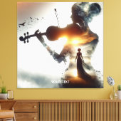 Fantasy Niedlich Violin Girl Leinwanddruck (Insitu (Wohnzimmer))