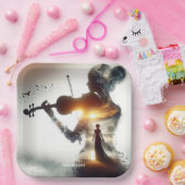 Fantasy Niedlich Violin Girl Pappteller (Party)