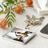 Fantasy Niedlich Violin Girl Schlüsselanhänger (Seite)