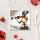Fantasy Niedlich Violin Girl Serviette (Beispiel)