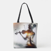 Fantasy Niedlich Violin Girl Tasche (Rückseite)
