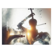 Fantasy Niedlich Violin Girl Tischdecke (Vorderseite (Horizontal))