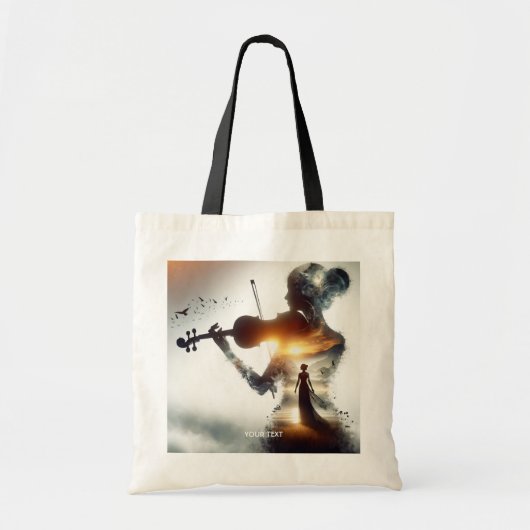 Fantasy Niedlich Violin Girl Tragetasche (Vorne)