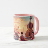 Fantasy Niedlich Violin Girls Tee Tasse (VorderseiteRechts)