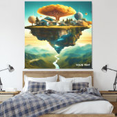 Fantasy Niedlich Viviale Surreal Sphere Landschaft Leinwanddruck (Insitu (Schlafzimmer))