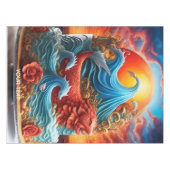 Fantasy Niedlich Viviane Sea Sunset Cake Tischdecke (Vorderseite (Horizontal))
