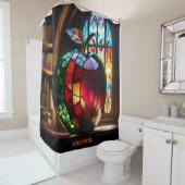 Fantasy Niedlich Vivid Apfelglas gestanzt Duschvorhang (Beispiel)