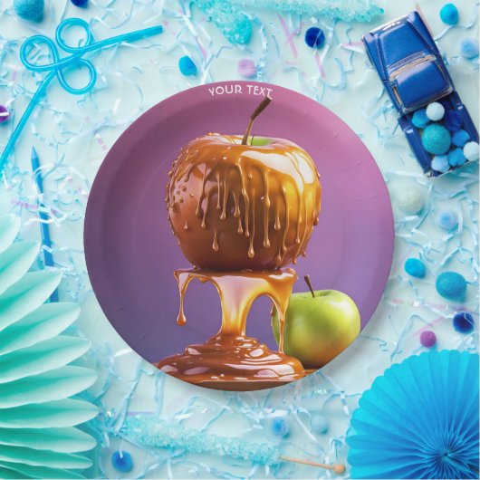 Fantasy Niedlich Vivid Apple Caramel Syrup Pappteller (Party)