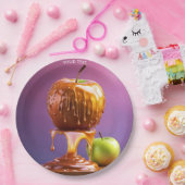 Fantasy Niedlich Vivid Apple Caramel Syrup Pappteller (Party)