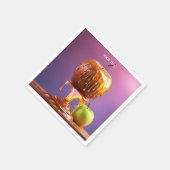 Fantasy Niedlich Vivid Apple Caramel Syrup Serviette (Ecke)