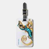 Fantasy Niedlich Vivid Art Deco Gepäckanhänger (Vorderseite vertikal)
