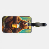 Fantasy Niedlich Vivid Bären Wald Gepäckanhänger (Rückseite horizontal)