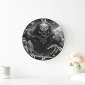 Fantasy Niedlich Vivid Beängstigender Horror Kreat Große Wanduhr (Zuhause)