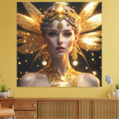 Fantasy Niedlich Vivid Beautiful Fairy Portrait Leinwanddruck (Insitu (Wohnzimmer))