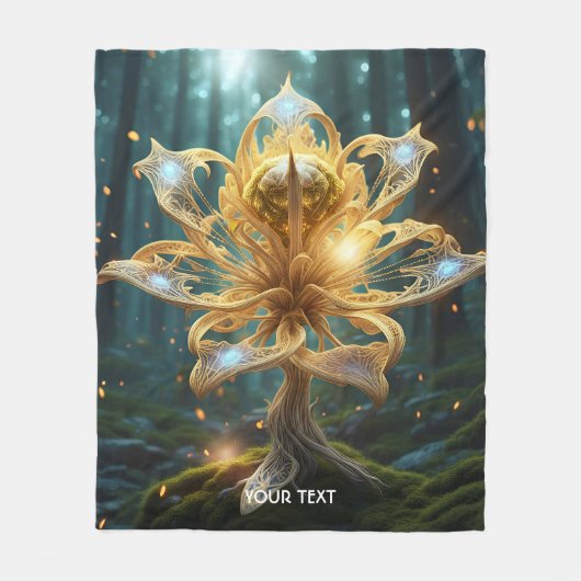Fantasy Niedlich Vivid Beautiful Myth Blume Fleecedecke (Vorderseite)