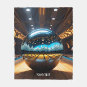 Fantasy Niedlich Vivid Bowling Glass Ball Fleecedecke (Vorderseite)