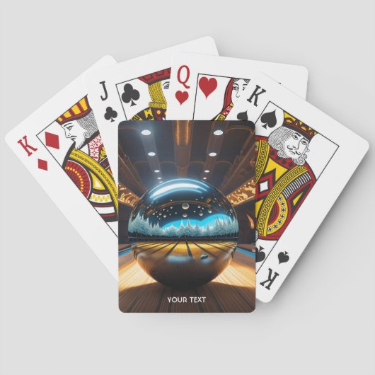 Fantasy Niedlich Vivid Bowling Glass Ball Spielkarten (Rückseite)