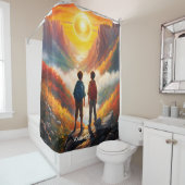 Fantasy Niedlich Vivid Boys Sun River Duschvorhang (Beispiel)