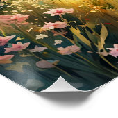 Fantasy Niedlich Vivid Bridge Morning River Poster (Ecke)