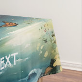 Fantasy Niedlich Vivid Bridge Morning River Tischdecke (Beispiel)