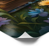 Fantasy Niedlich Vivid Butterfly Buchwald Poster (Ecke)