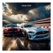 Fantasy Niedlich Vivid Cars Big Race Poster (Vorderseite)