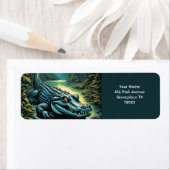 Fantasy Niedlich Vivid Cartoon Alligator Forest (Insitu)