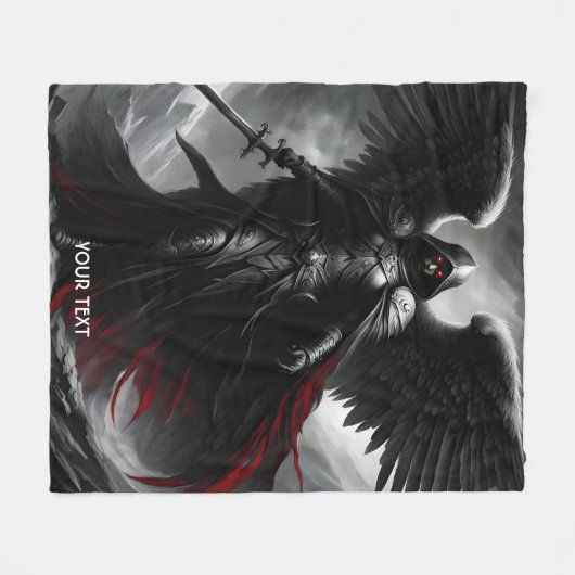 Fantasy Niedlich Vivid Dark Beängstigend Angel Fleecedecke (Vorderseite (Horizontal))