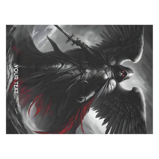 Fantasy Niedlich Vivid Dark Beängstigend Angel Tischdecke (Vorderseite (Horizontal))