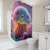 Fantasy Niedlich Vivid Eyes Sea Creature Duschvorhang (Beispiel)