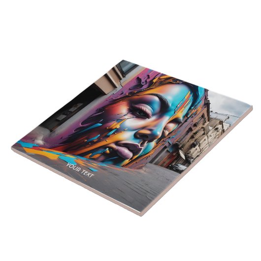 Fantasy Niedlich Vivid Face Street Art Fliese (Seite)