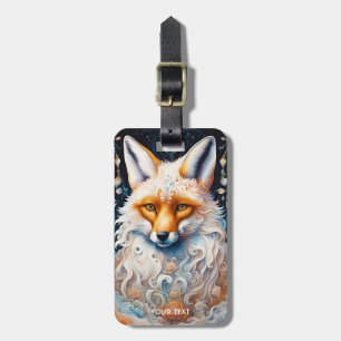 Fantasy Niedlich Vivid Fox Blume Moderne Gepäckanhänger