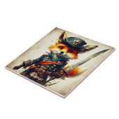 Fantasy Niedlich Vivid Fox Pirate Cartoon Fliese (Seite)