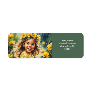 Fantasy Niedlich Vivid Girl Blume Rain